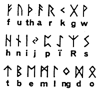Illustrasjon over eldre runer