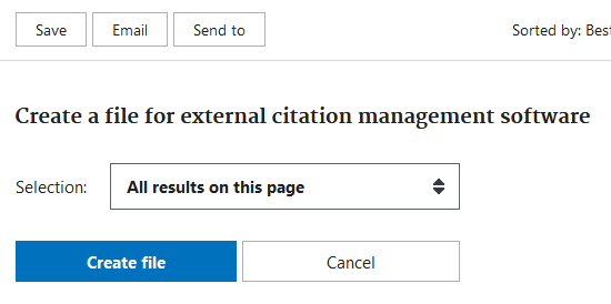 Screen shot of PubMed